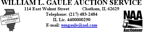 William L Gaule Auction Service